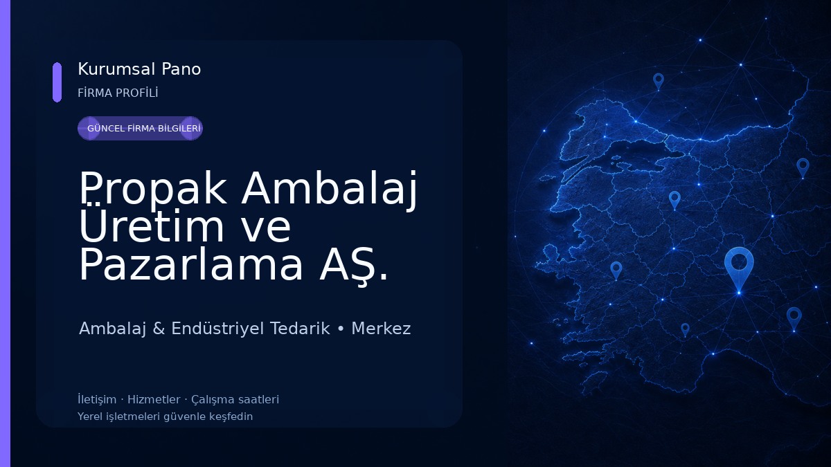 Propak Ambalaj Üretim ve Pazarlama AŞ.
