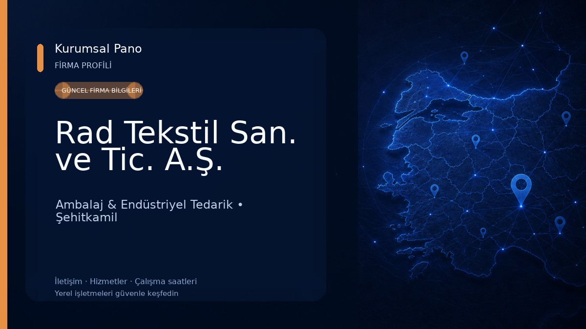 Rad Tekstil San. ve Tic. A.Ş. Ambalaj & Endüstriyel Tedarik
