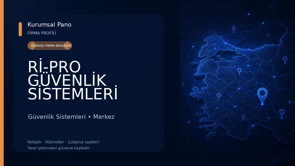 Rİ-PRO GÜVENLİK SİSTEMLERİ
