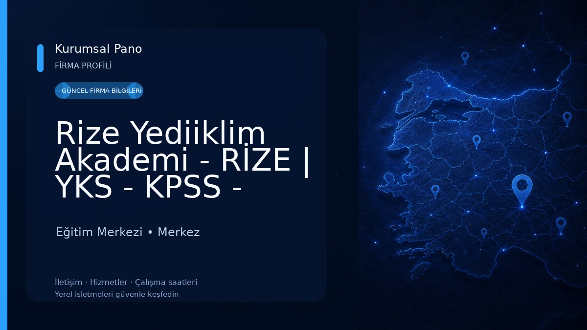 Rize Yediiklim Akademi - RİZE | YKS - KPSS - ALES - DGS - YDS Kursu