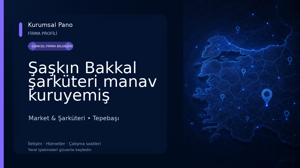 Şaşkın Bakkal şarküteri manav kuruyemiş Market & Şarküteri