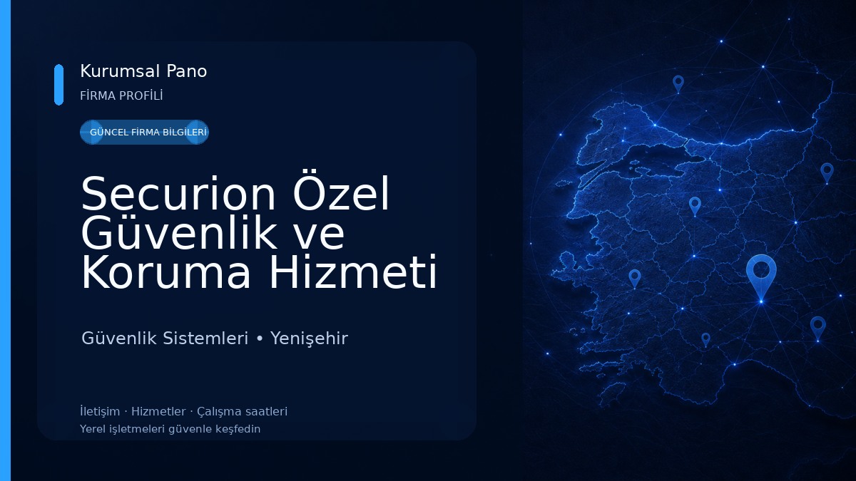 Securion Özel Güvenlik ve Koruma Hizmeti Güvenlik Sistemleri