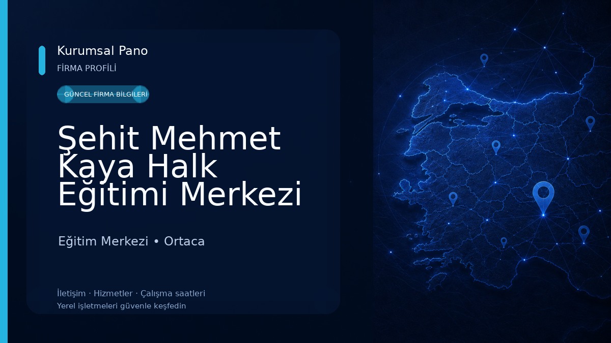 Şehit Mehmet Kaya Halk Eğitimi Merkezi 