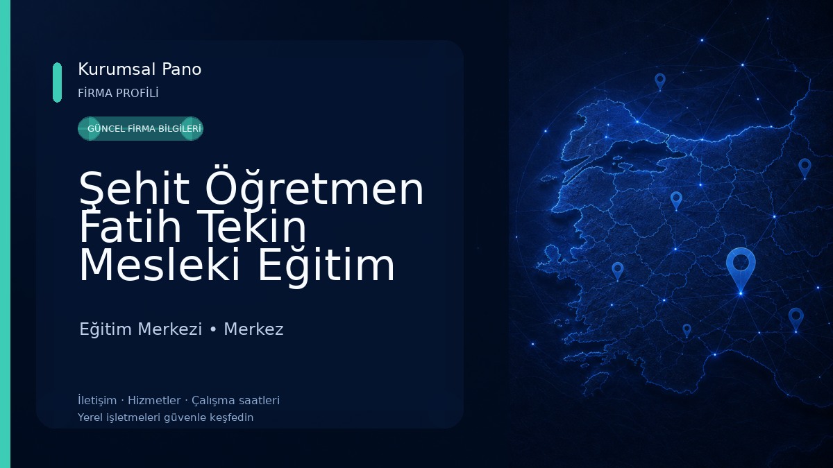 Şehit Öğretmen Fatih Tekin Mesleki Eğitim Merkezi