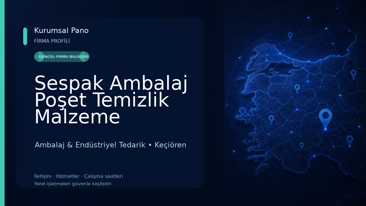 Sespak Ambalaj Poşet Temizlik Malzeme Ticareti Ambalaj & Endüstriyel Tedarik