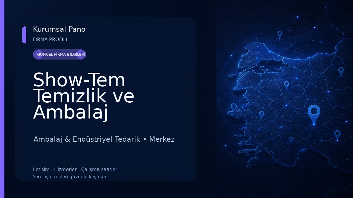 Show-Tem Temizlik ve Ambalaj Ambalaj & Endüstriyel Tedarik