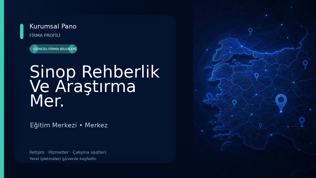 Sinop Rehberlik Ve Araştırma Mer.