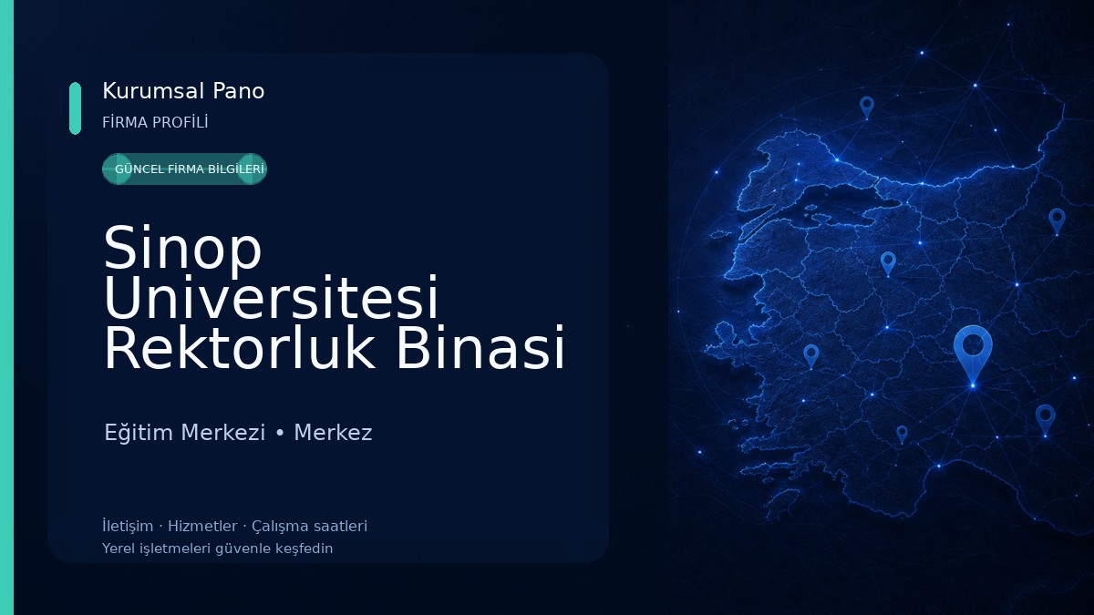 Sinop Universitesi Rektorluk Binasi