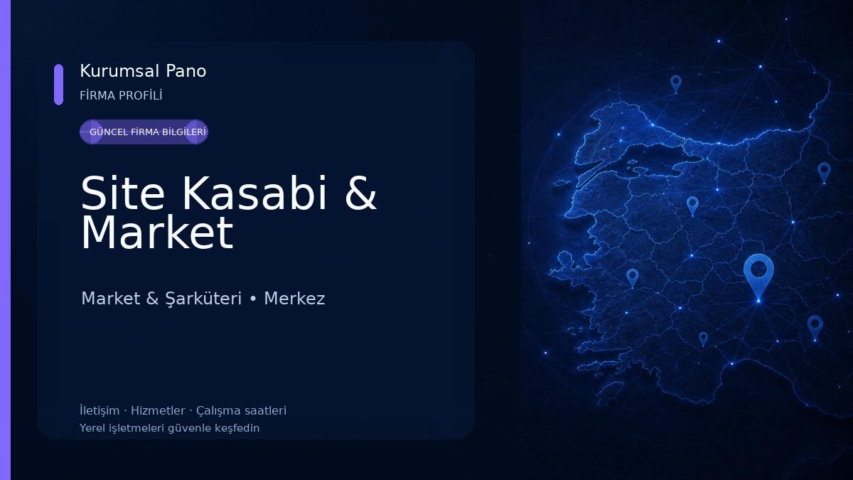 Site Kasabi & Market Market & Şarküteri