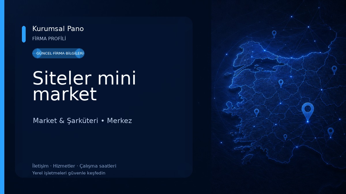Siteler mini market