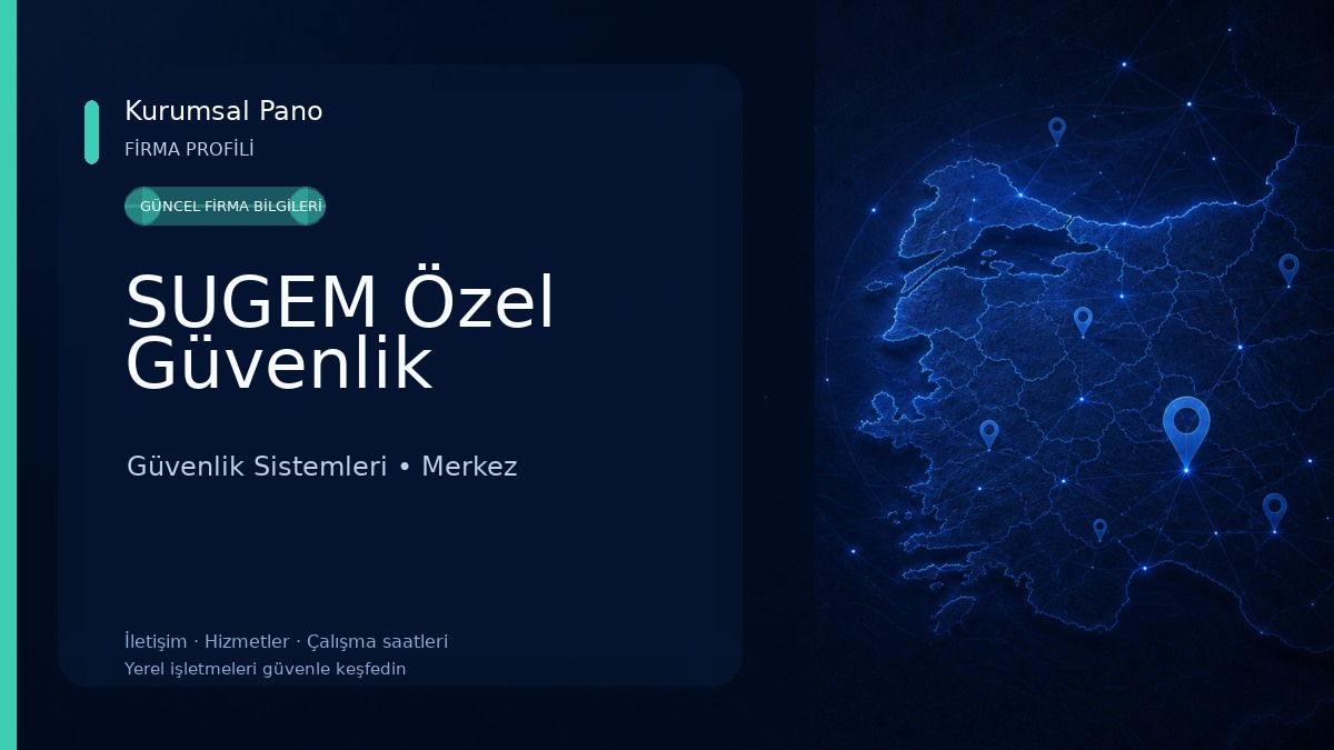 SUGEM Özel Güvenlik Güvenlik Sistemleri
