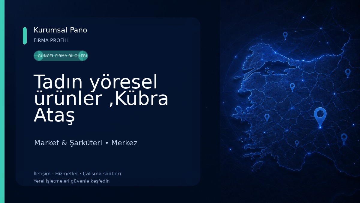 Tadın yöresel ürünler ,Kübra Ataş Market & Şarküteri