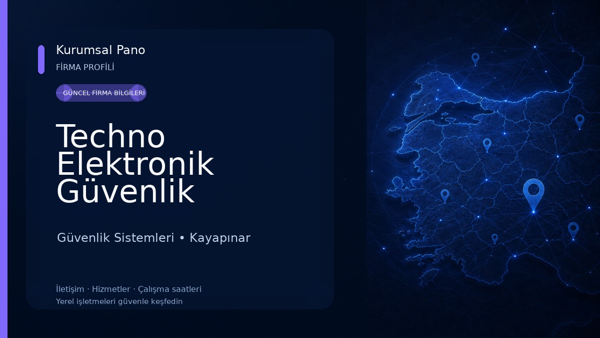 Techno Elektronik Güvenlik Sistemleri