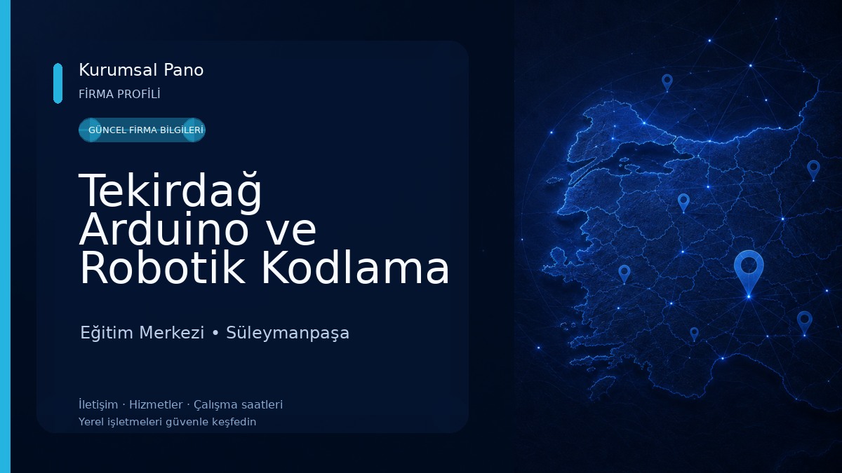 Tekirdağ Arduino ve Robotik Kodlama 