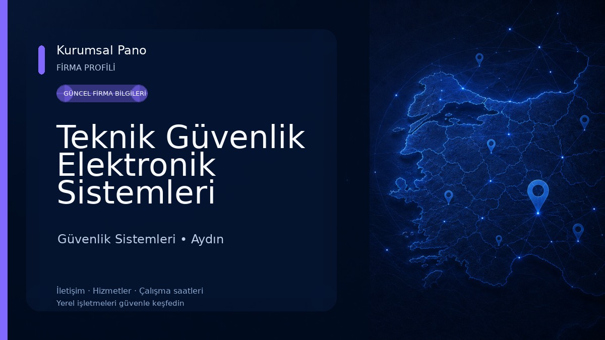 Teknik Güvenlik Elektronik Sistemleri Güvenlik Sistemleri