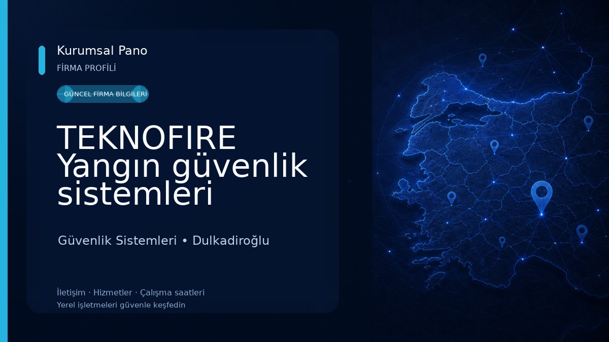 TEKNOFIRE Yangın güvenlik sistemleri Güvenlik Sistemleri