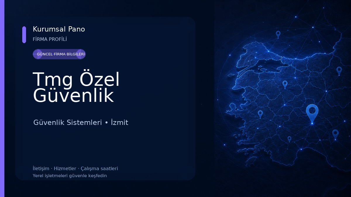 Tmg Özel Güvenlik Güvenlik Sistemleri