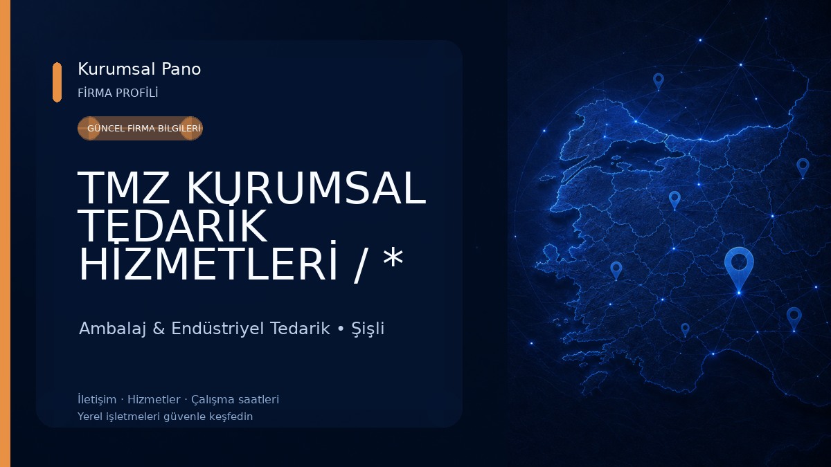 TMZ KURUMSAL TEDARİK HİZMETLERİ / * TEMİZLİK * GIDA * KIRTASİYE * AMBALAJ Ambalaj & Endüstriyel Tedarik