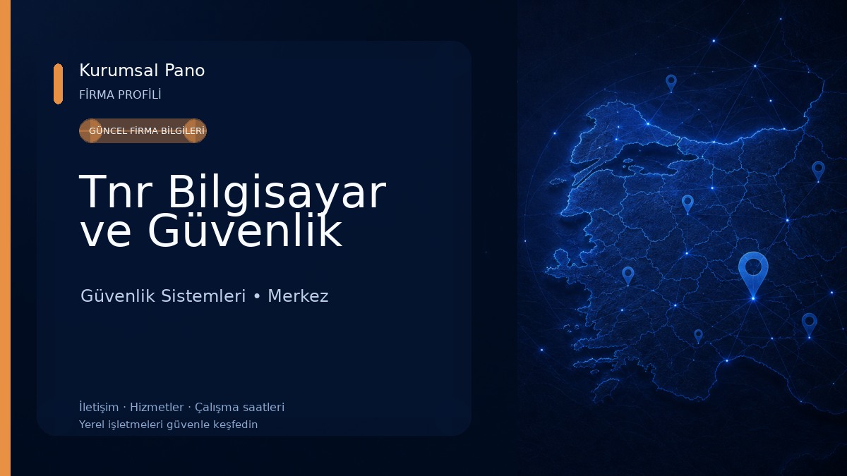 Tnr Bilgisayar ve Güvenlik Güvenlik Sistemleri