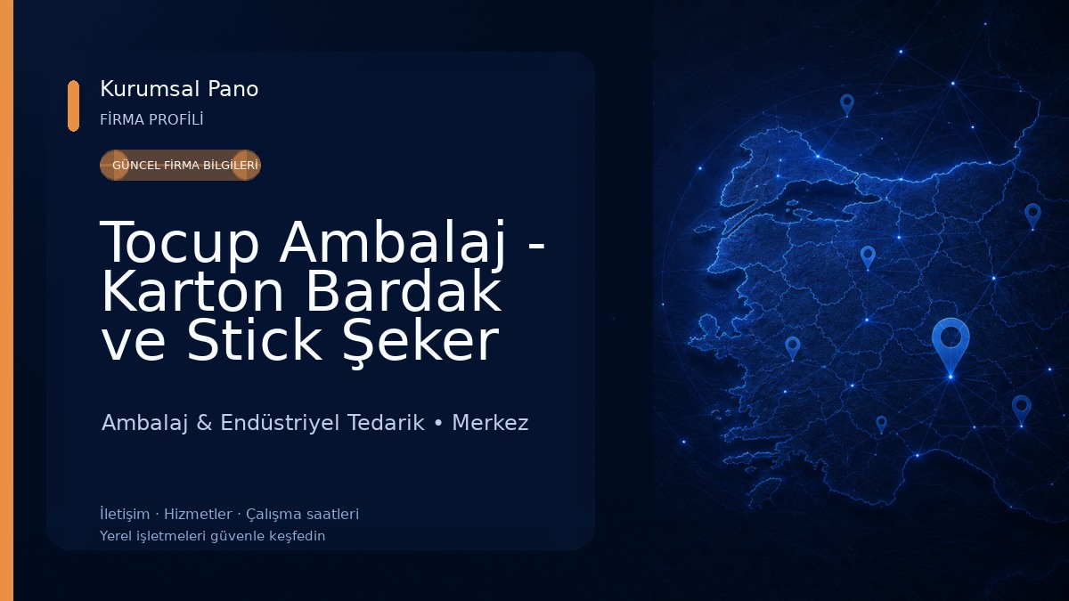 Tocup Ambalaj - Karton Bardak ve Stick Şeker İmalatı