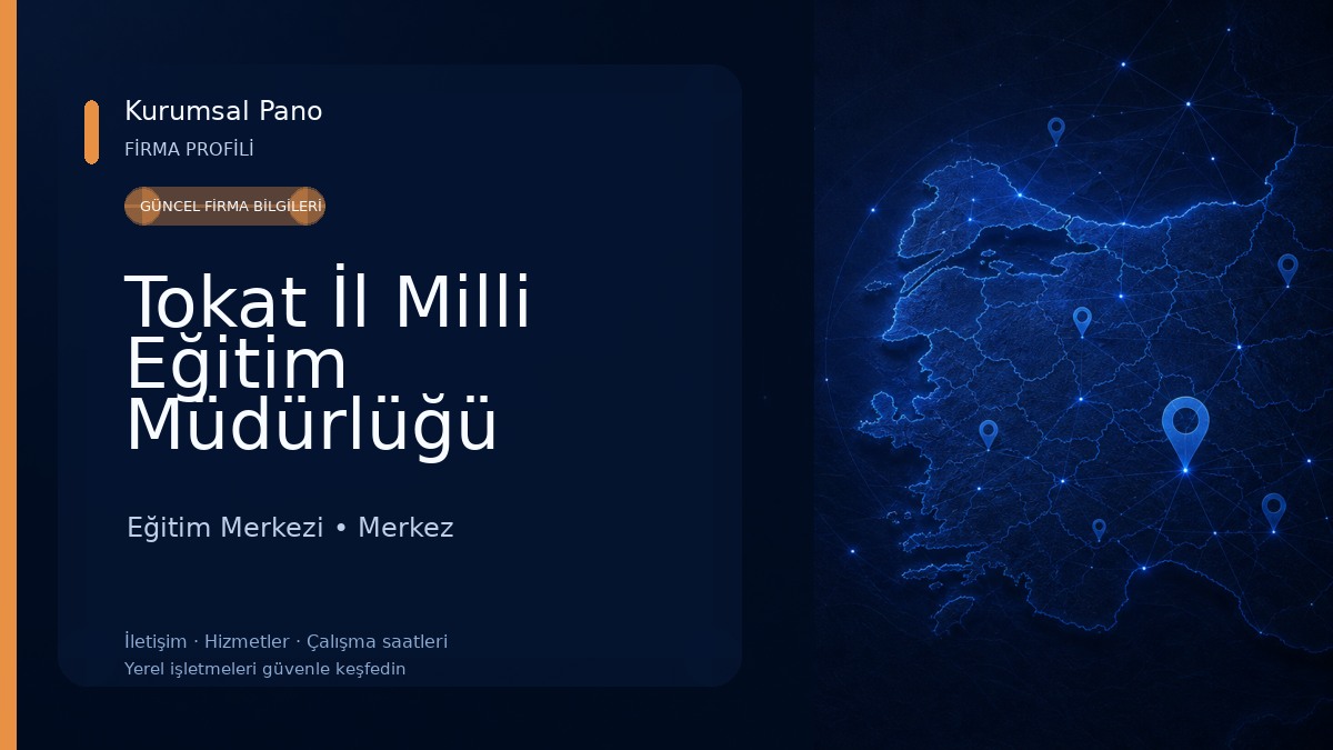 Tokat İl Milli Eğitim Müdürlüğü