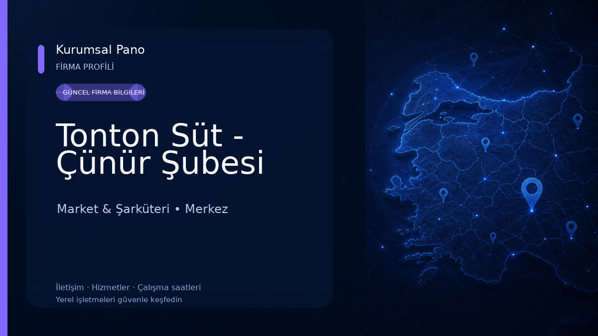 Tonton Süt - Çünür Şubesi