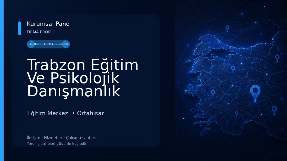 Trabzon Eğitim Ve Psikolojik Danışmanlık Merkezi 