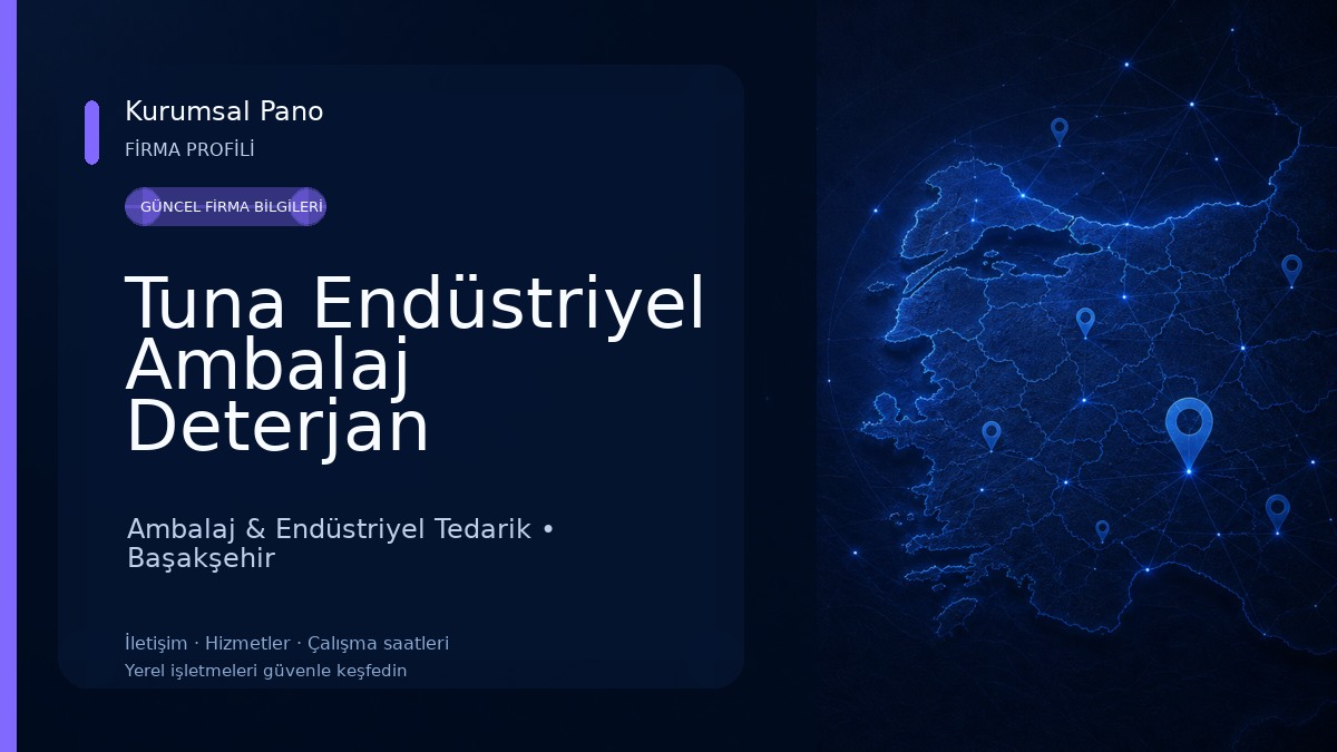 Tuna Endüstriyel Ambalaj Deterjan