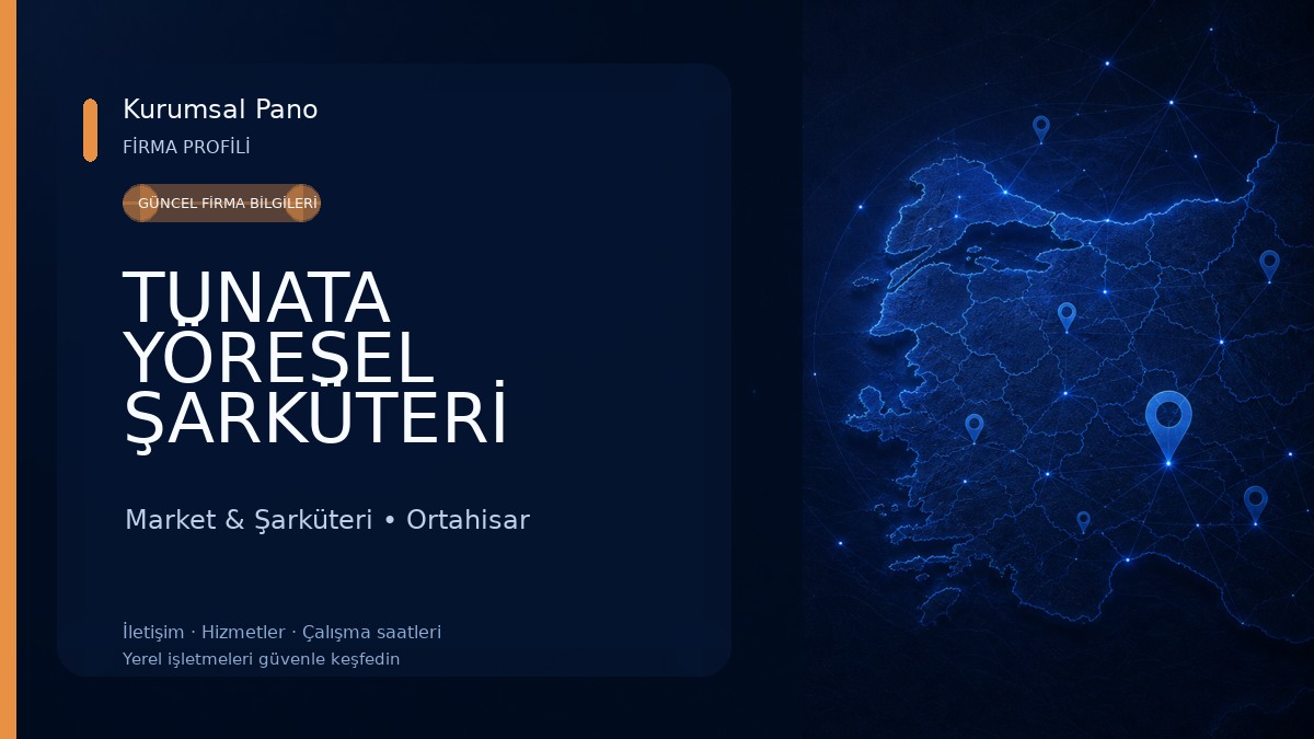TUNATA YÖRESEL ŞARKÜTERİ 