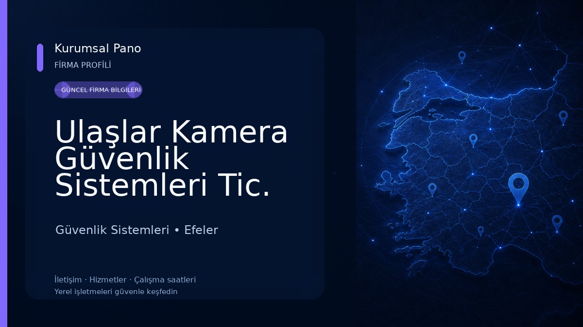 Ulaşlar Kamera Güvenlik Sistemleri Tic. Ltd. Şti. Güvenlik Sistemleri