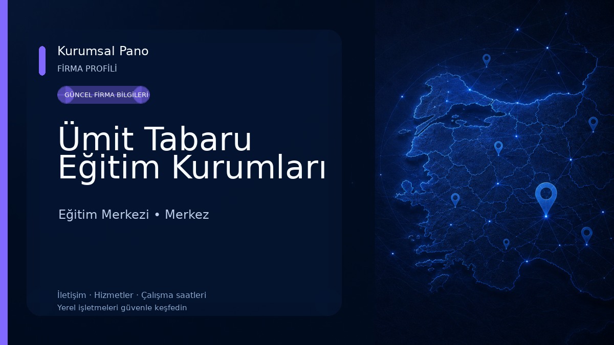 Ümit Tabaru Eğitim Kurumları Eğitim Merkezi
