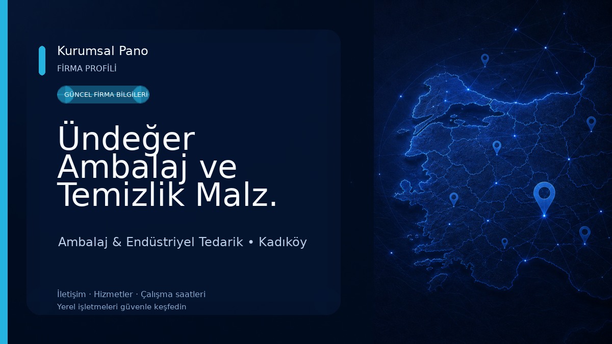 Ündeğer Ambalaj ve Temizlik Malz.