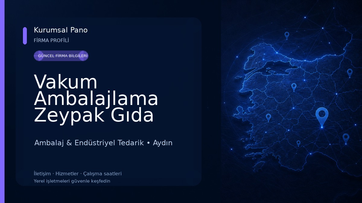 Vakum Ambalajlama Zeypak Gıda Ambalaj & Endüstriyel Tedarik