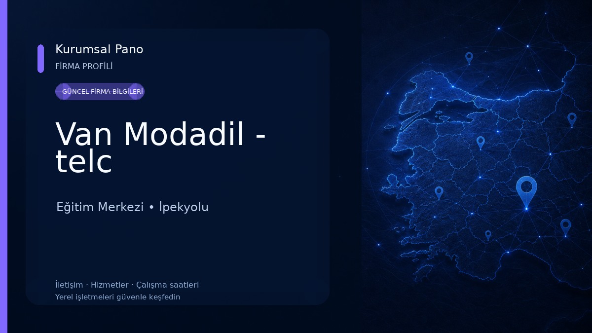Van Modadil - telc Eğitim Merkezi