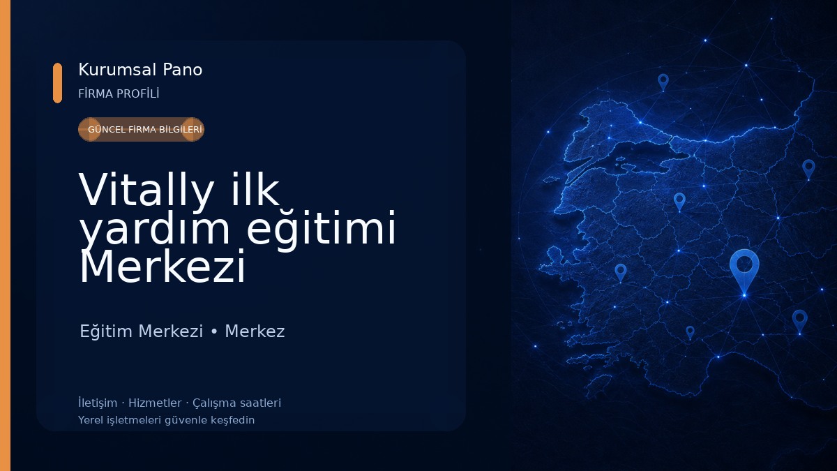 Vitally ilk yardım eğitimi Merkezi Eğitim Merkezi