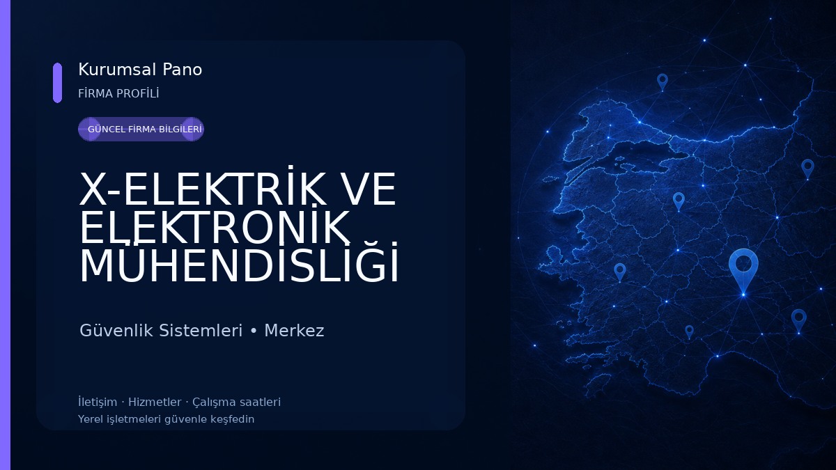X-ELEKTRİK VE ELEKTRONİK MÜHENDİSLİĞİ Güvenlik Sistemleri