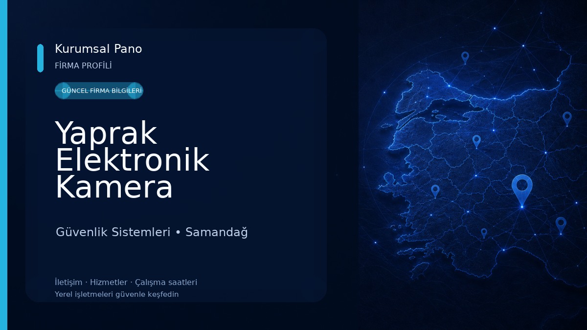 Yaprak Elektronik Kamera Güvenlik Sistemleri