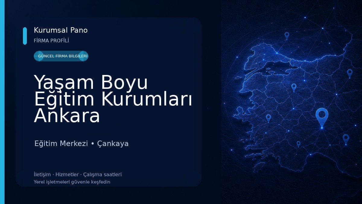 Yaşam Boyu Eğitim Kurumları Ankara