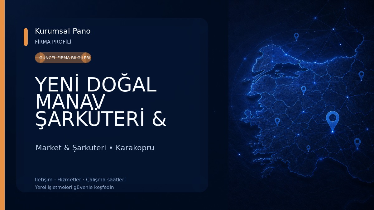 YENİ DOĞAL MANAV ŞARKÜTERİ & KURUYEMİŞ & MARKET Market & Şarküteri