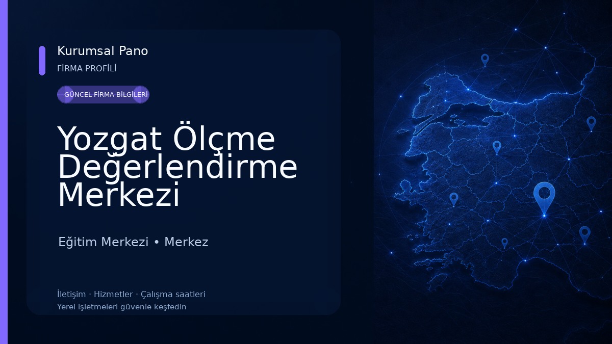 Yozgat Ölçme Değerlendirme Merkezi Müdürlüğü — E-Sınav Merkezi