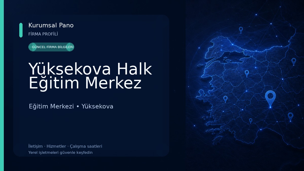 Yüksekova Halk Eğitim Merkez 