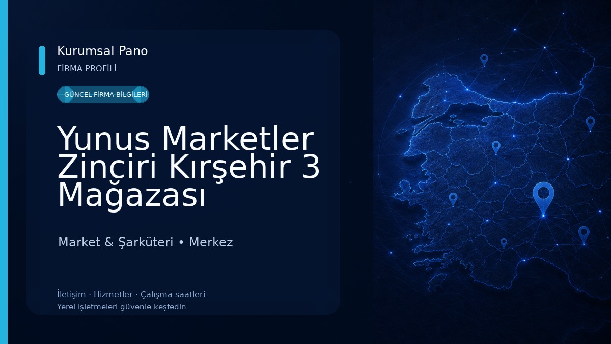 Yunus Marketler Zinciri Kırşehir 3 Mağazası