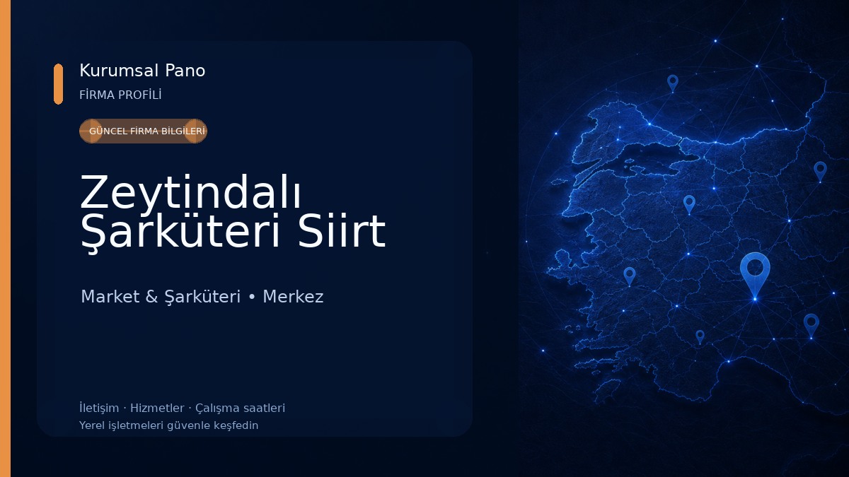 Zeytindalı Şarküteri Siirt Market & Şarküteri