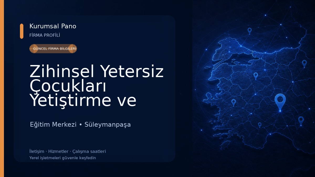 Zihinsel Yetersiz Çocukları Yetiştirme ve Koruma Vakfı - ZİÇEV Tekirdağ Şubesi - Özel Makbule Ölçen Özel Eğitim ve Rehabilitasyon Merkezi Eğitim Merkezi