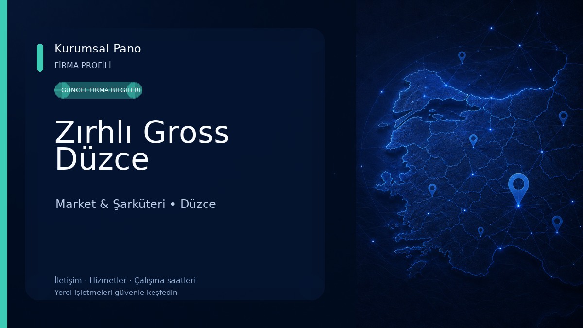 Zırhlı Gross Düzce Market & Şarküteri