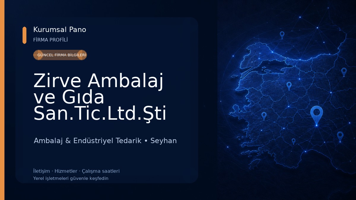 Zirve Ambalaj ve Gıda San.Tic.Ltd.Şti Ambalaj & Endüstriyel Tedarik