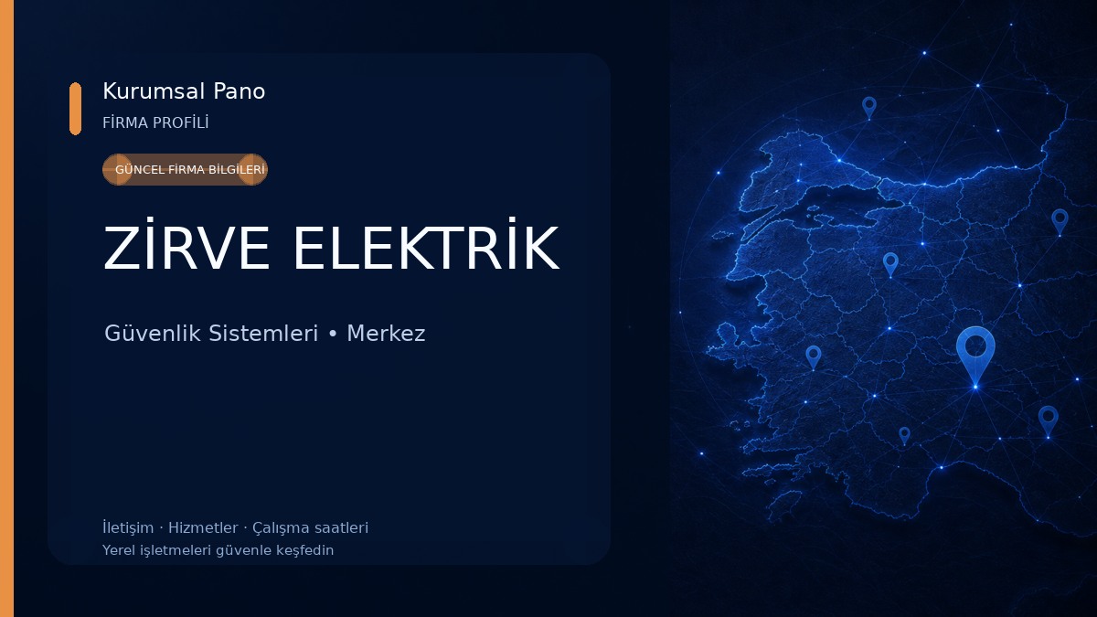 ZİRVE ELEKTRİK Güvenlik Sistemleri
