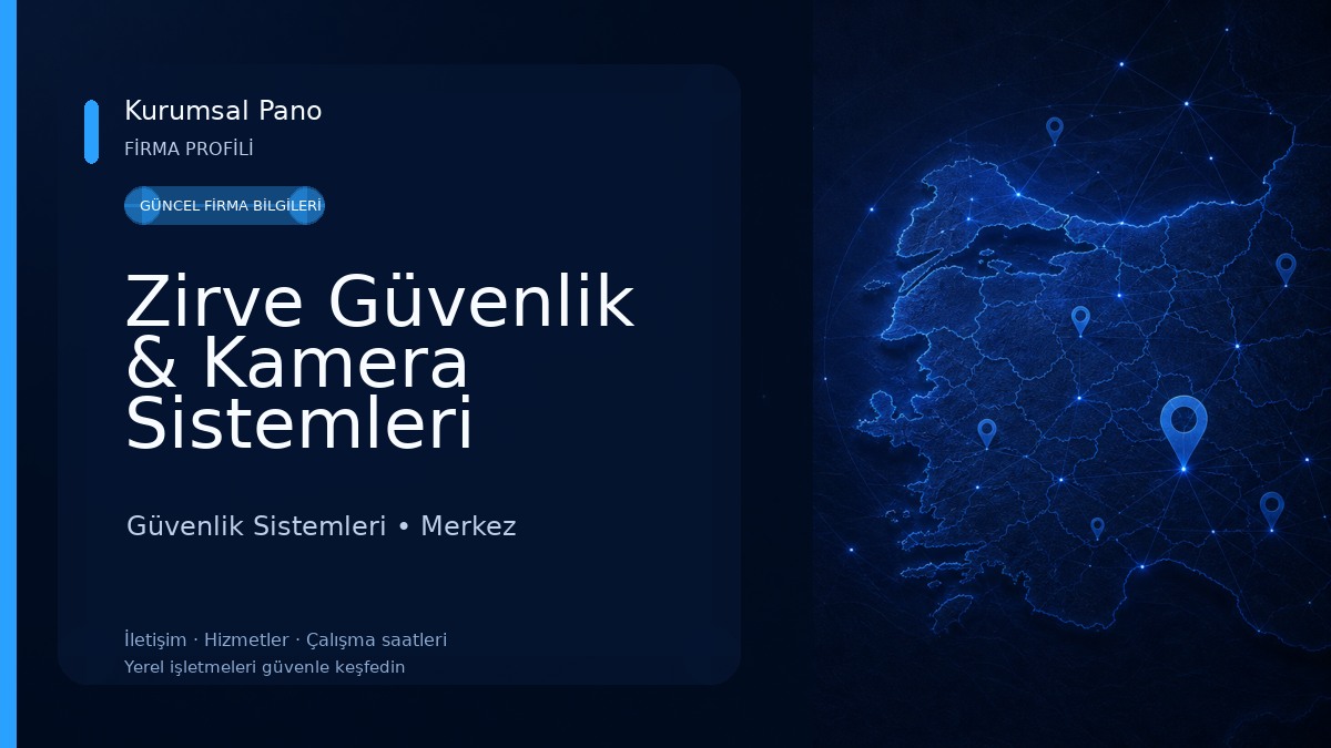 Zirve Güvenlik & Kamera Sistemleri